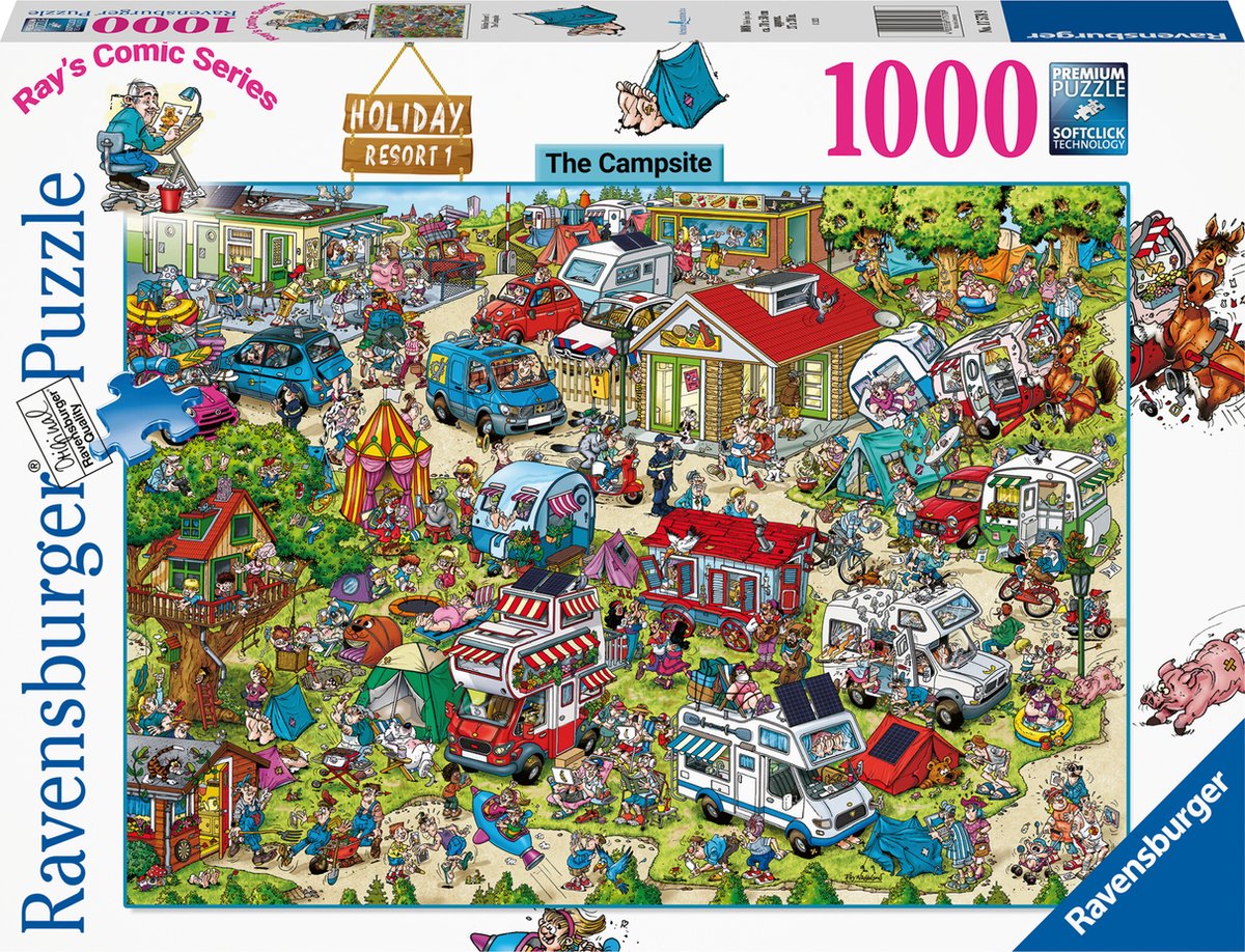 Ravensburger Holiday Resort 2 Der Campingplatz Legpuzzel, 1000st.