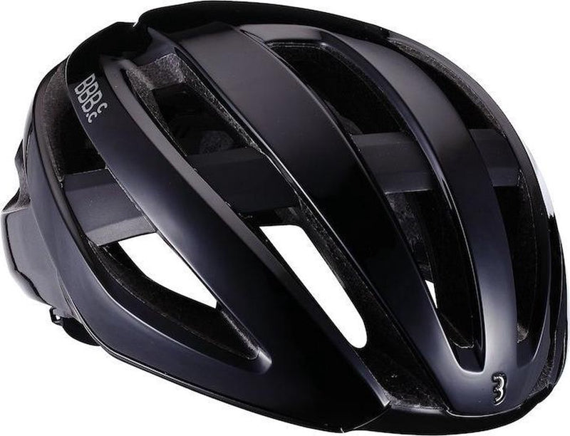 BBB Cycling Rennradhelm – Maestro Aerodynamischer Fahrradhelm – optimale Belüftung – leicht – waschbare Polsterung – Fahrradhelm Erwachsene – glänzendes Schwarz – L – BHE-09