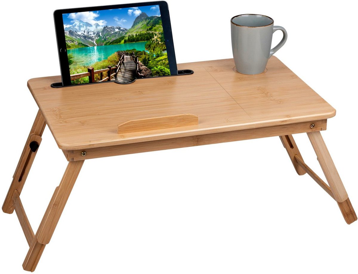Markenloser Sans-Marque-Laptoptisch-Nachttisch – Holz – 53 x 34 x 27,5 cm – multifunktional