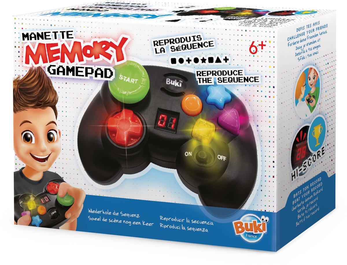 Buki France Buki – Memo-Kontrolle – Memory-Spiel – Wiederholungsspiel – Memory-Spiel