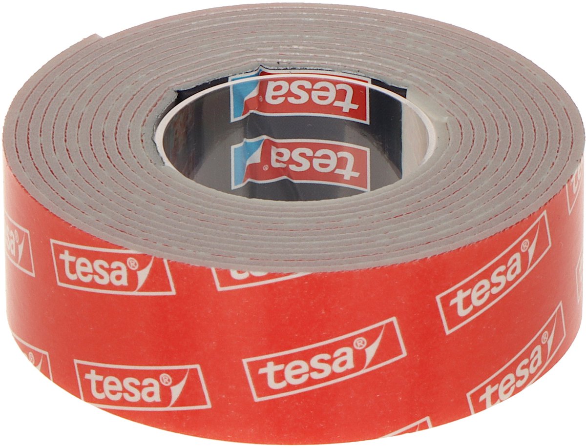 Tesa Montage-Pro-Serie – doppelseitiges Montageband – 1,5 m x 19 mm – ultrastark – PE-Schaum
