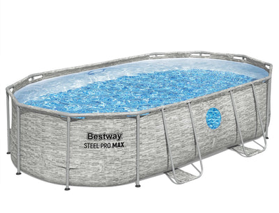 Bestway – Power – Stahl – Schwimmbad-Set – 488 x 305 x 107 – cm
