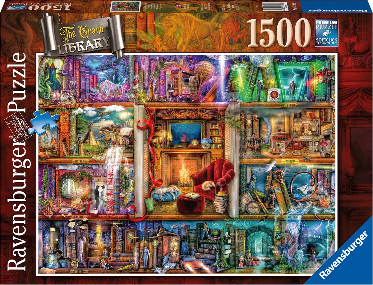 Ravensburger die große Bibliothekslegpuzle, 1500st.