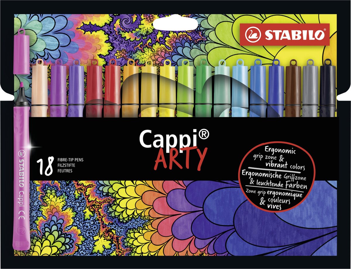 Stabilo Cappi Arty Filz -Tip Stifte 18st.