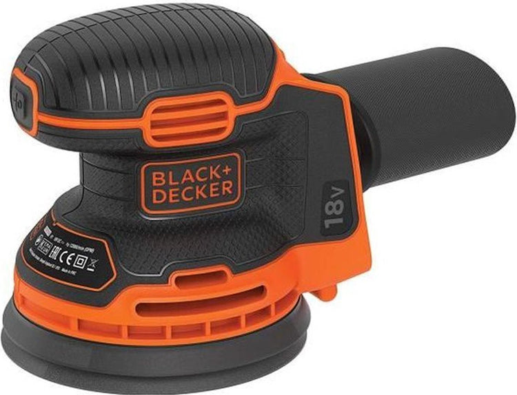 Black+Decker 18V ​​Exzenterschleifer m. ohne Akku und Ladegerät - bdcros18n-xj