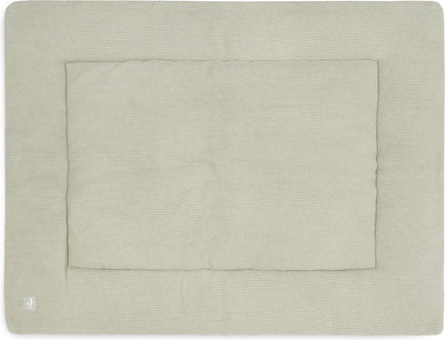 Jollein - Laufgittermatte 75x95cm - Babyspielmatte - Grundstrick - Olivgrün