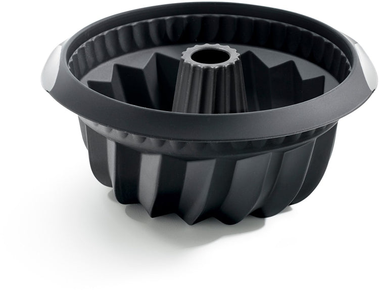 Lékué Backform Savarin 22 cm – Silikon – Schwarz