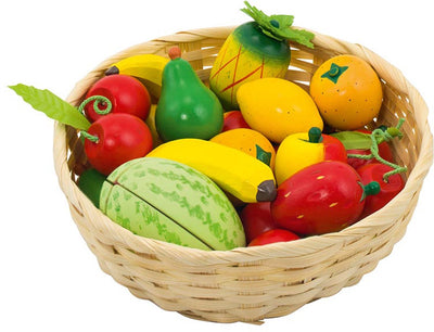 Goki -Früchte in einem Korb, 23dlg.