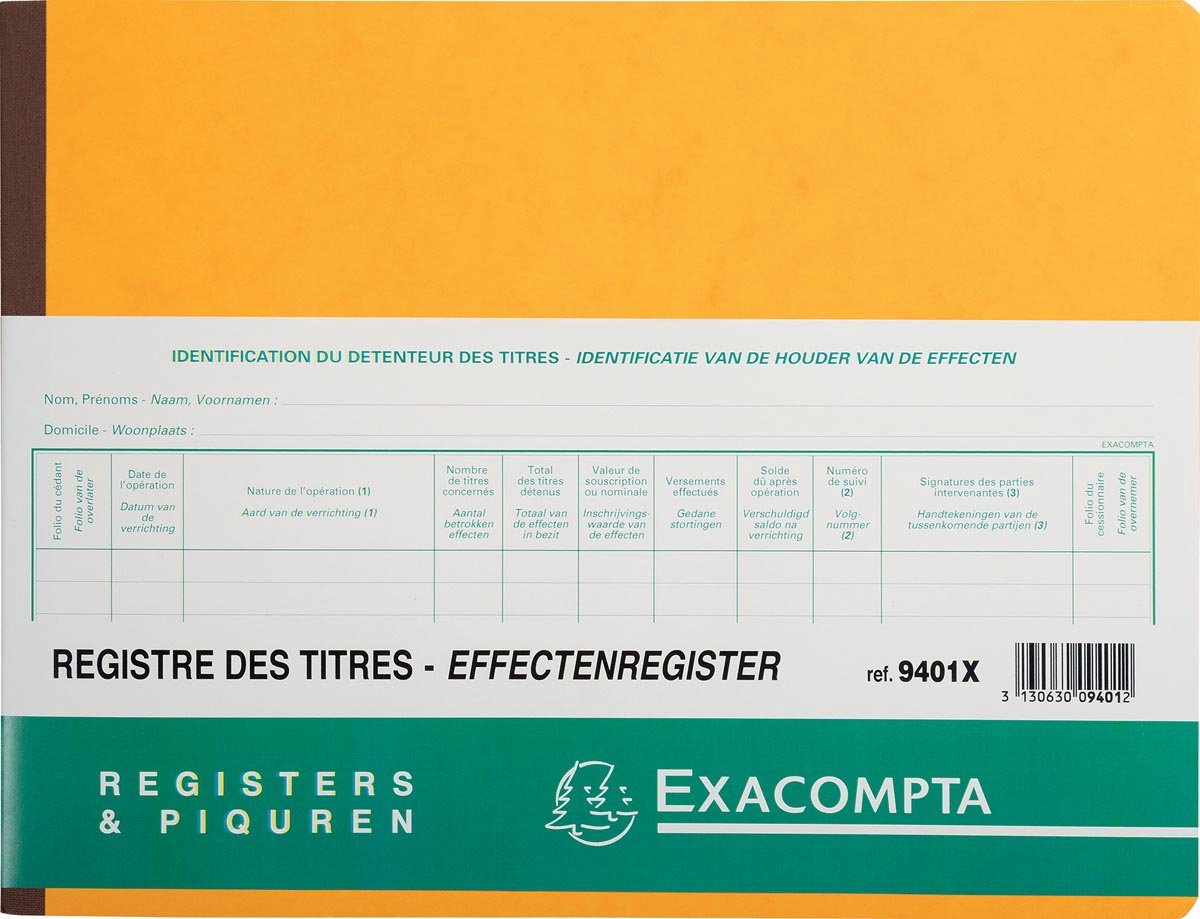 Brandless Sans Marque Exacompta Share Register BV