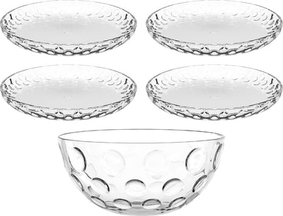 Leonardo Kochen Optik Schalen- und Tellerset - 5-teilig