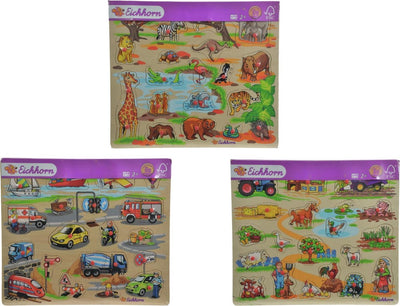 Eichhorn Holz Mega Noppen -Puzzle