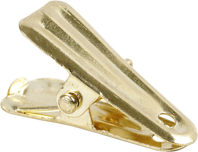Creativ Company Dekoklammern, L: 27 mm, B: 14 mm, Gold, 10 Stück 1 Box