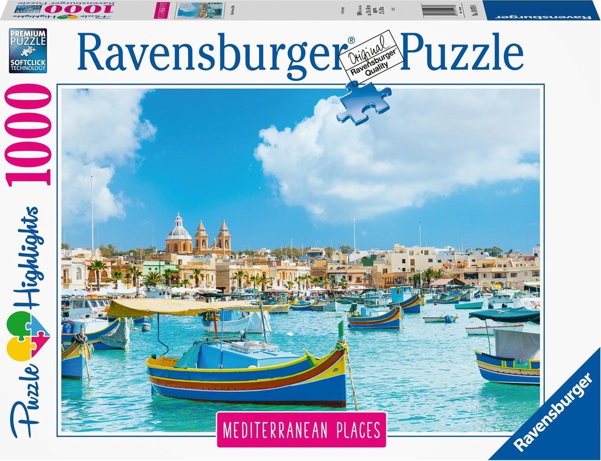 Ravensburger Puzzle Malta - Puzzle - 1000 Teile