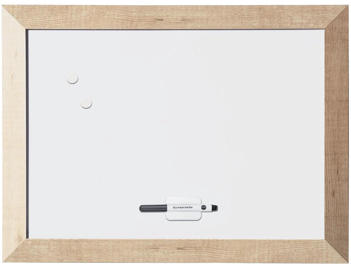 Bi-Office Bisilque Kamashi – Whiteboard – magnetisch – nicht kippbar – mit Naturrahmen