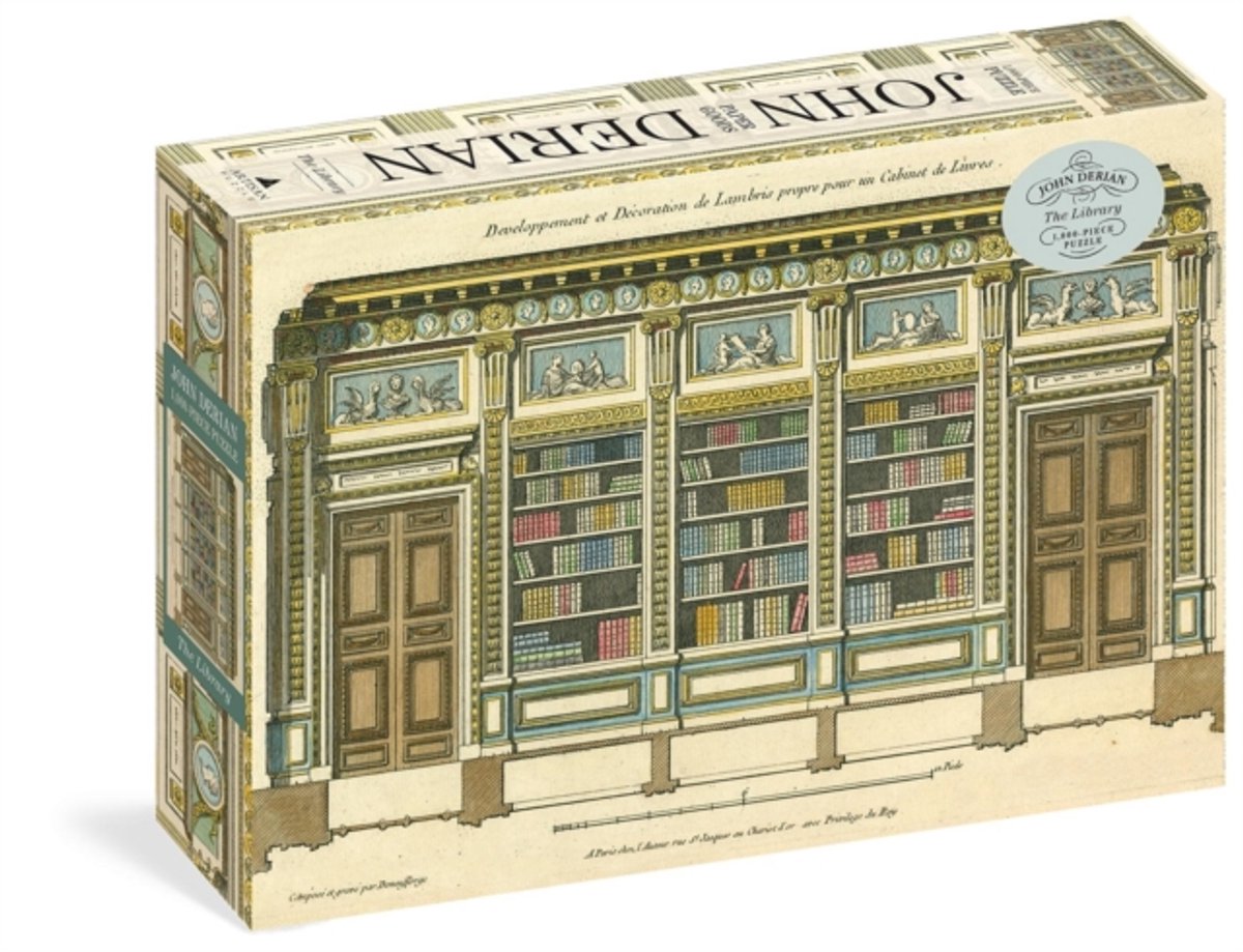 John Derian Paper Goods: Die Bibliothek 1.000-teiliges Puzzle