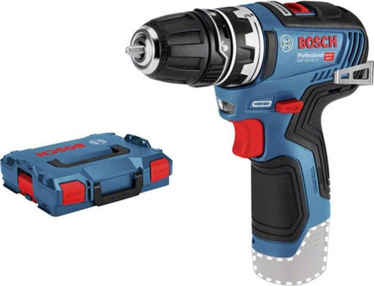 Bosch Professional GSR 12V-35 FC Akku-Bohrschrauber Flexiclick 12V Grundkörper + 1x Aufsatz in L-Boxx - 06019h3002