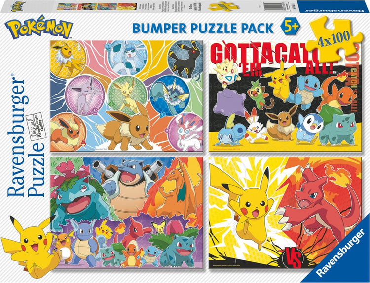 Ravensburger Puzzle Pokémon 4 in 1 100 Stück