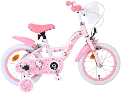 Hello Kitty Kinderfahrrad – Mädchen – 14 Zoll – Pink – zwei Handbremsen