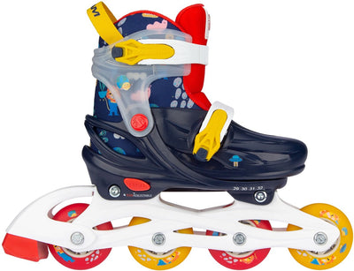 Nijdam Inline-Skates - Space X - verstellbar - Blau - Größe 29-32