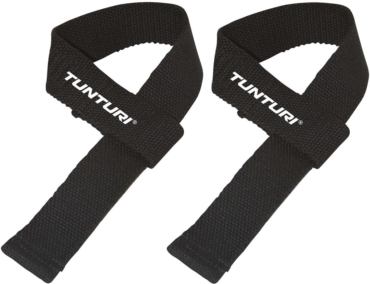 Tunturi Powerlifting-Gurte – Kreuzheben-Gurte – pro Paar – schwarz