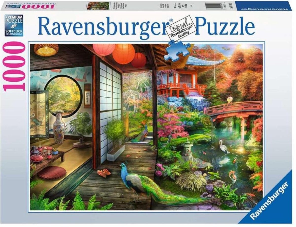 Ravensburger Jigsaw Puzzle theehuis im japanischen Garten, 1000st.