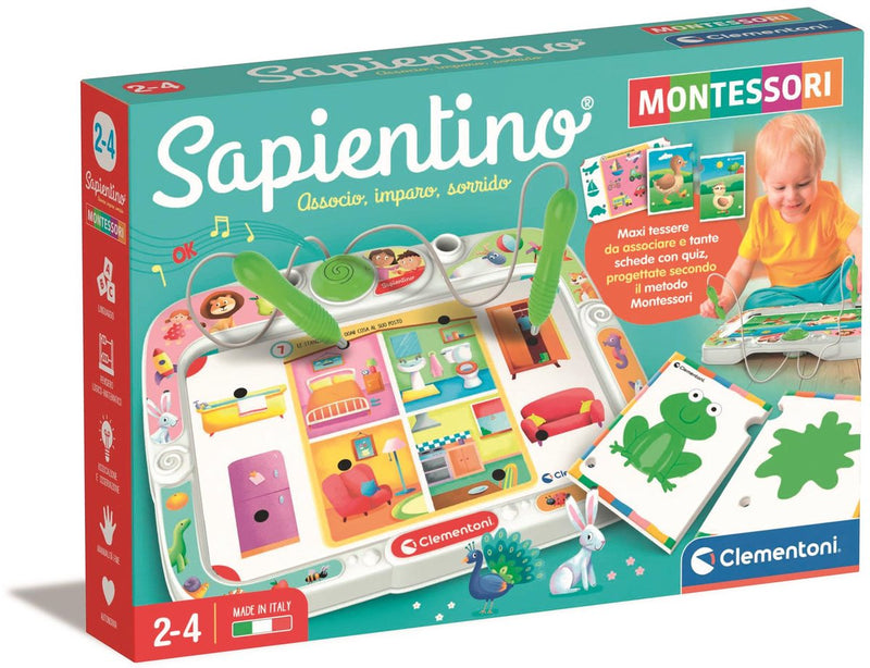 Clementoni Sapientino Montessori - Assoziation. imparo. Sorrido, 2 Jahre, Sound, Batterien erforderlich, LR44, mehrfarbig