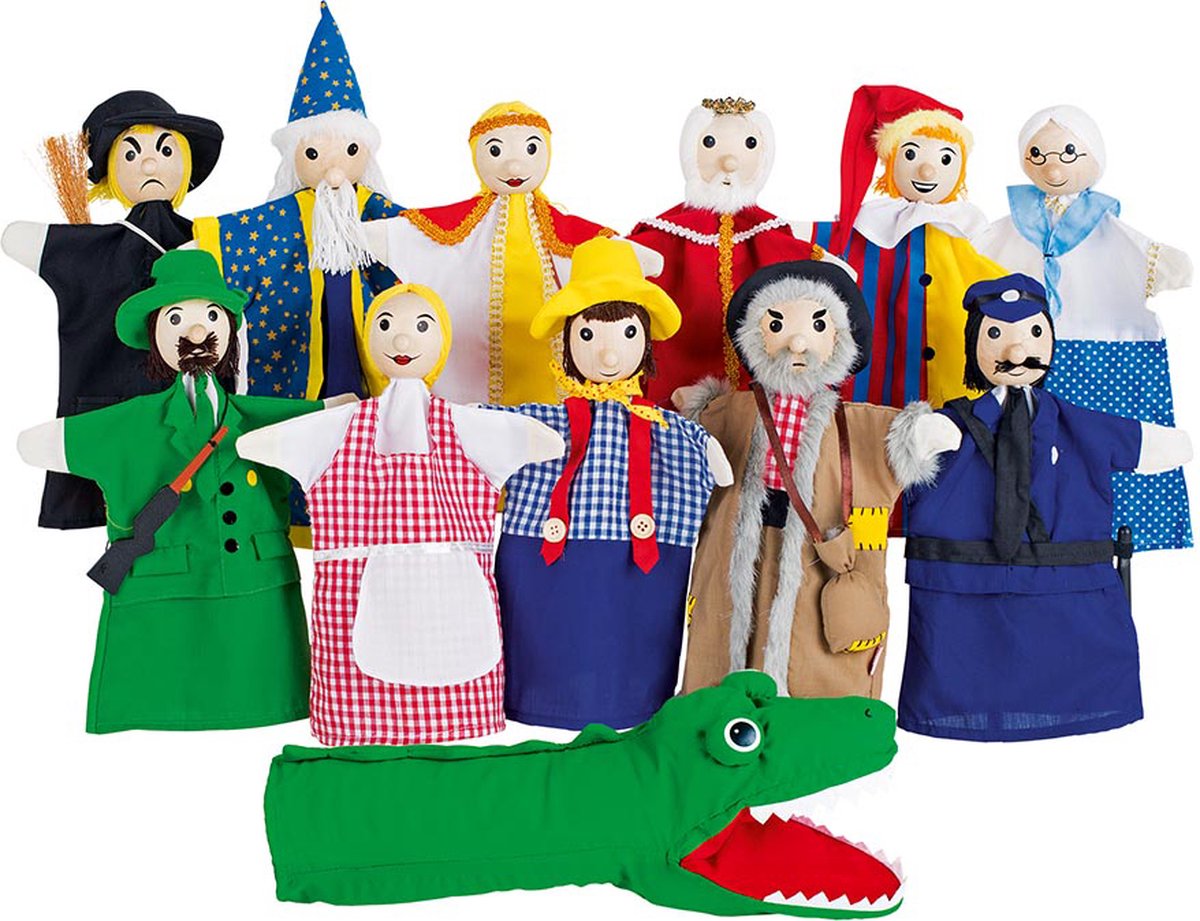 Goki Handpuppen – 12er-Set – H27cm – 4 Jahre