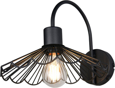 Rl lebe dein Licht Reality Margarita - Wandleuchte - Schwarz matt - exkl. 1x E27 4W - Wandmontage - geeignet für Festmontage oder Stecker
