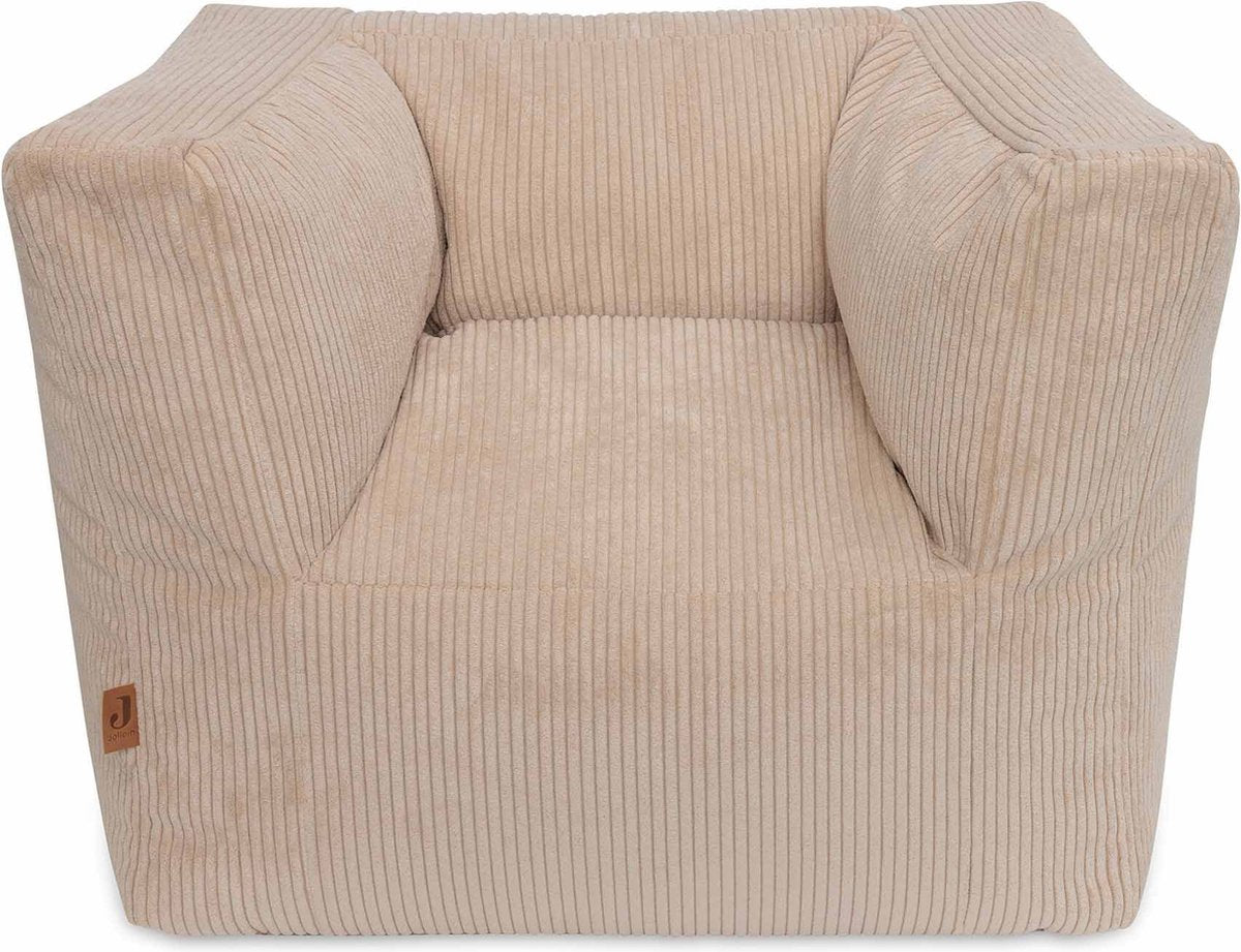 Jollein – Kindersessel – Cord – Natur – Kindersitzsack – 1 bis 4 Jahre