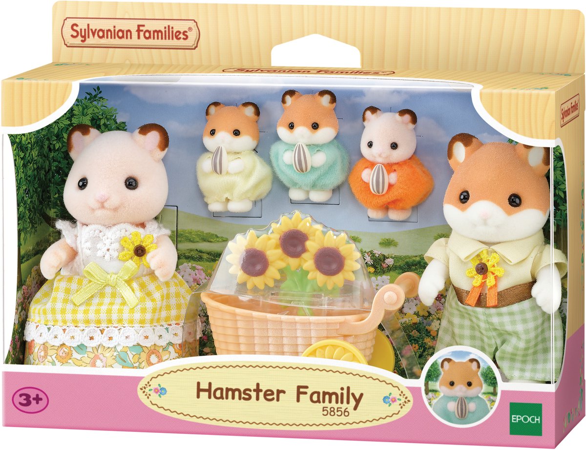 Sylvanian Family 5856 Familie Hamster – 5 samtweiche Spielfiguren
