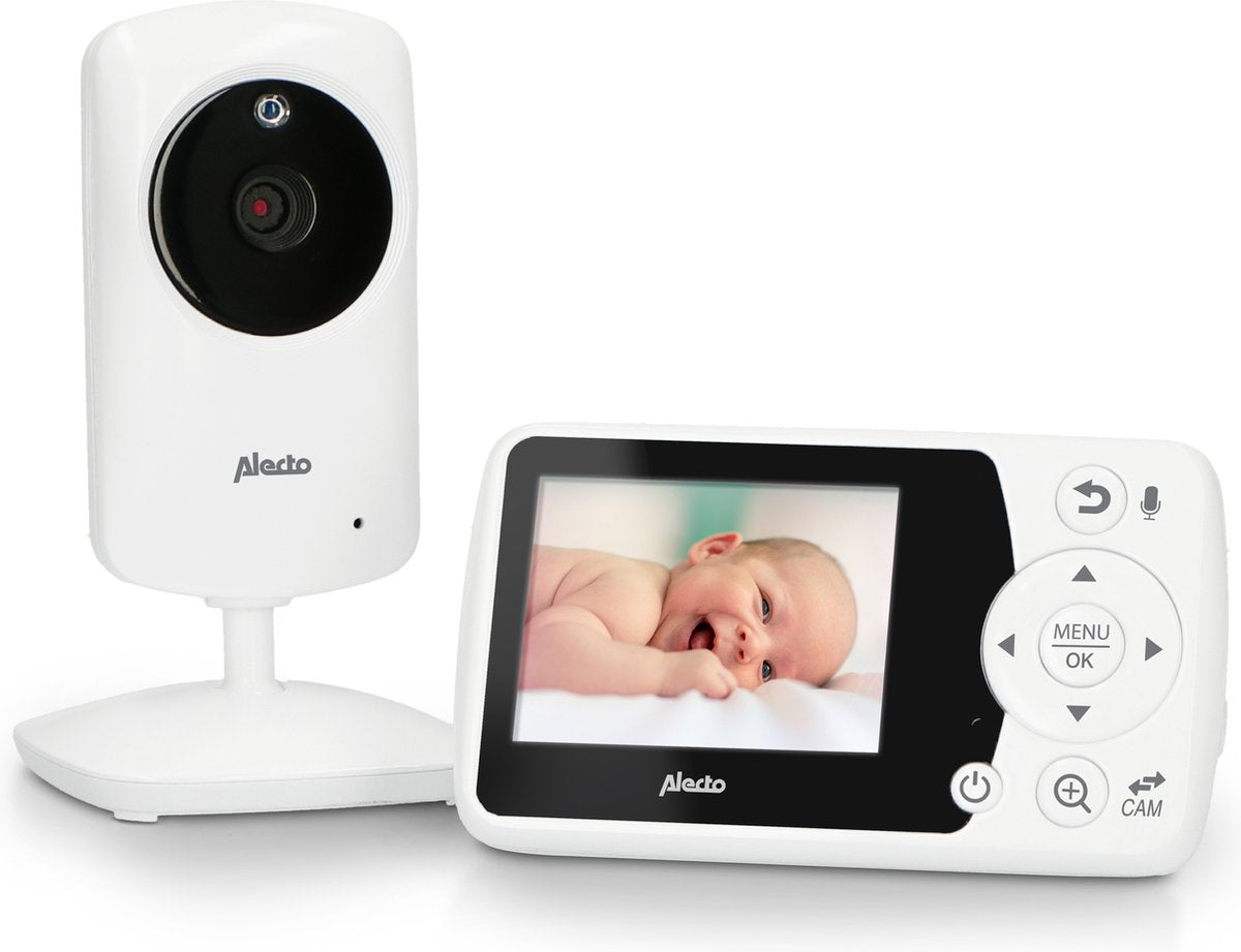 Alecto dvm-64 – Babyphone mit Kamera – Temperaturanzeige – Weiß