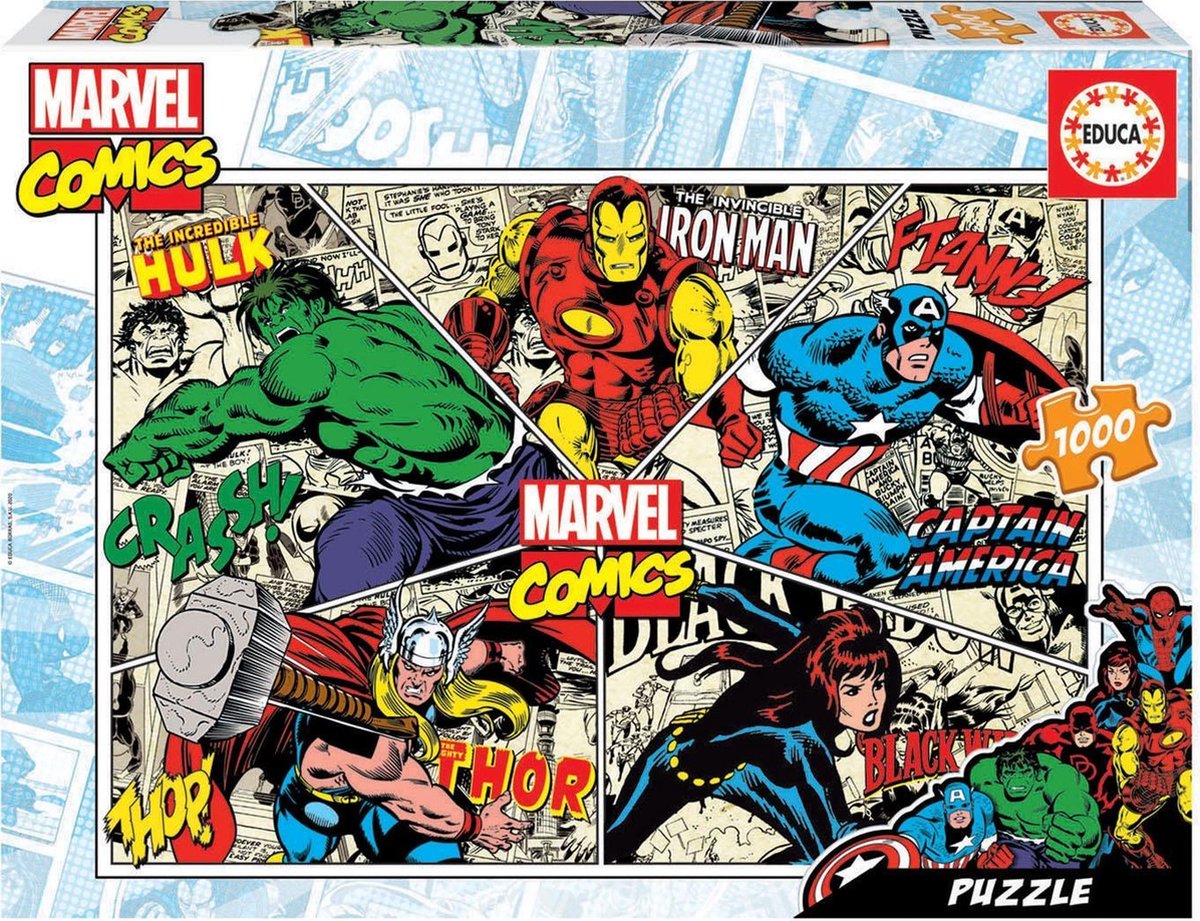 Marvel Lernpuzzle – Comics 1000 Teile