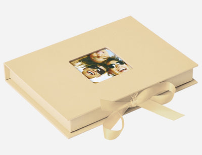 Walther fb-112-h fun – Foto-Aufbewahrungsbox – Größe 20 x 15 x 3 cm – 70 Fotos 13 x 18 cm – Creme