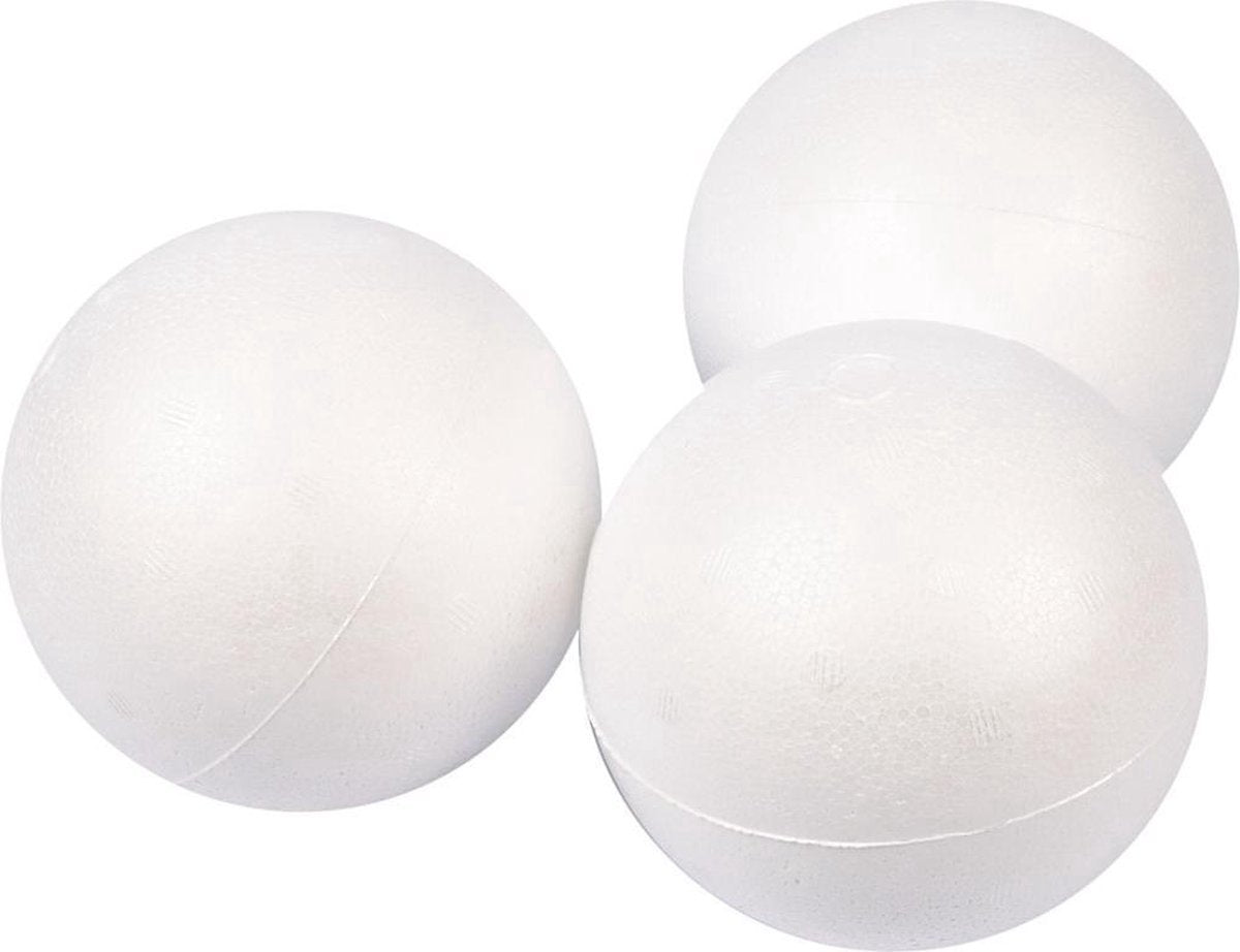 Creativ Company Bälle, D 10 cm, weiß, 25 Stück 1 Box