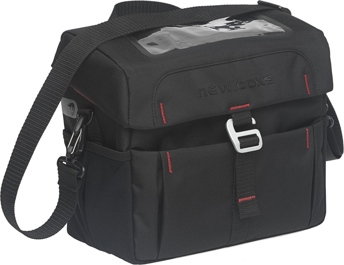 Vigo Handlebar Bag - sportliche Lenkertasche, wasserdicht, verstärkt, reflektierend, schwarz