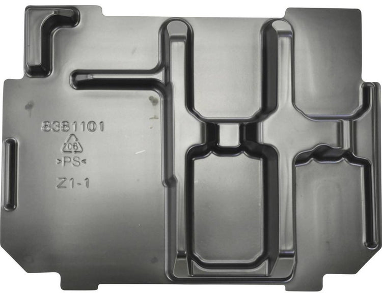 Makita-Zubehör 838110-1 Einlage für 2 oder 4 Akkus und Ladegerät in Mbox 1 (838754-7) – 838110-1