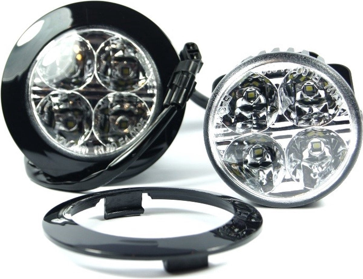 M-Tech LED-Tagfahrlicht-Set – rund – 70 mm – 12 V 24 V