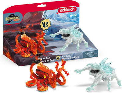 Schleich Eldrador Ice Beetle gegen Vuuroctopus