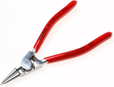 Knipex Sicherungsringzange für Außenringe an Achsen verchromt, kunststoffbeschichtet 140 mm - 4613a0