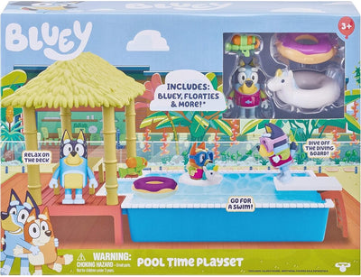 Elchspielzeug Bluey Schwimmbad-Spielset – mit Zubehör – Bluey – Kinder – Elchspielzeug