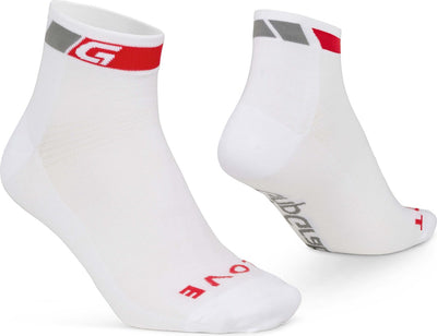 Gripgrab – klassische niedrig geschnittene Sommer-Radsocken 1 Paar kurze Coolmax-Socken – weiß – Unisex – Größe L (44–47)