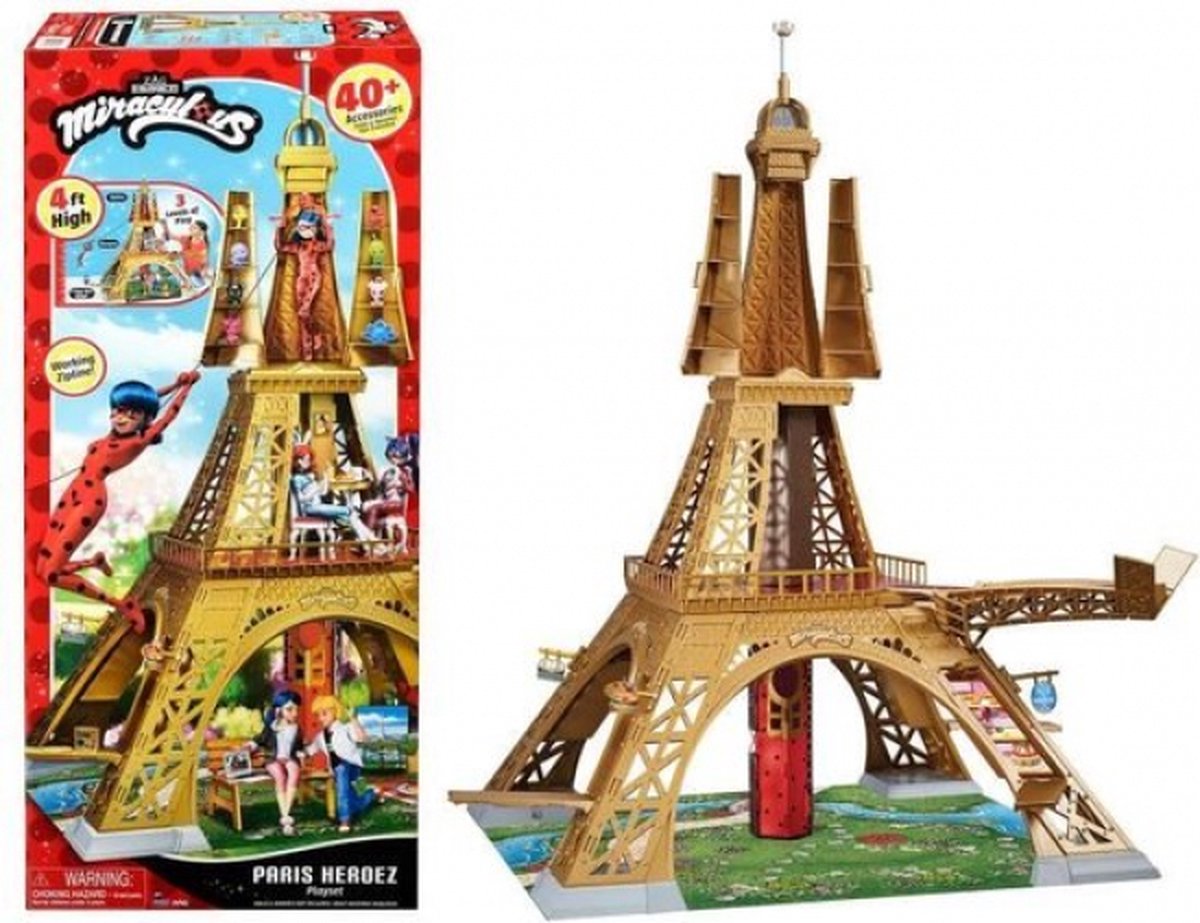 Bandai Deluxe Spielset Paris – Miraculous – über 1,20 m mit Zubehör
