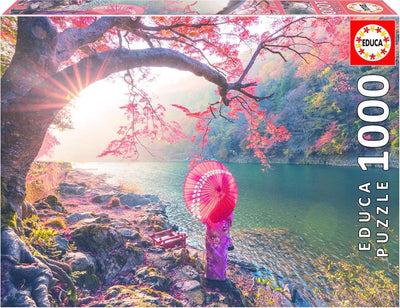 Educa Puzzle Sonnenaufgang Katsura Fluss Japan 1000 Teile.