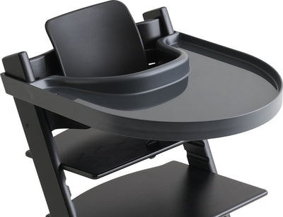 Spieltablett - Tischplatte für Stokke Tripp Trapp - Esstablett - mit Riemen - Anthrazit