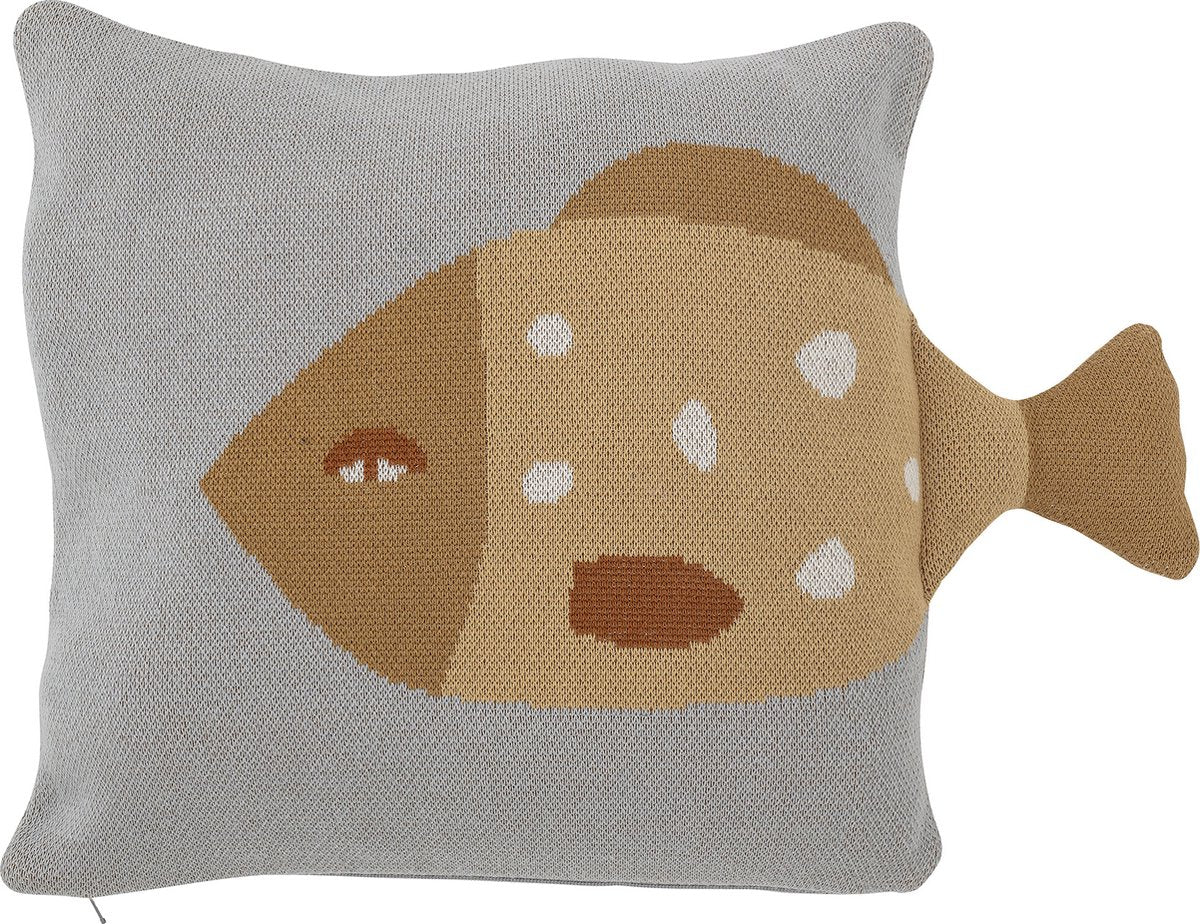 Bloomingville Mini-Larle-Kissen, blau, Baumwolle Oeko-Tex®