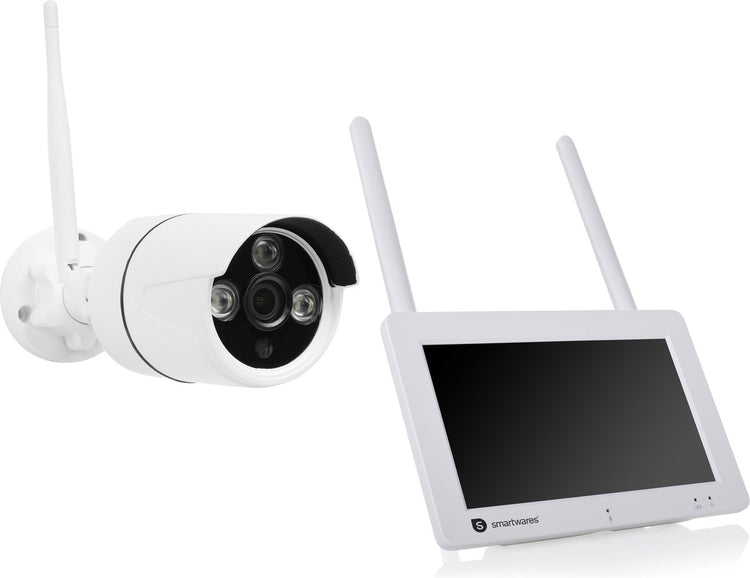 Smartwares CMS-30400 kabelloses Sicherheitskamera-Set – optimale Sicherheit für Ihr Zuhause – komplett kabellos
