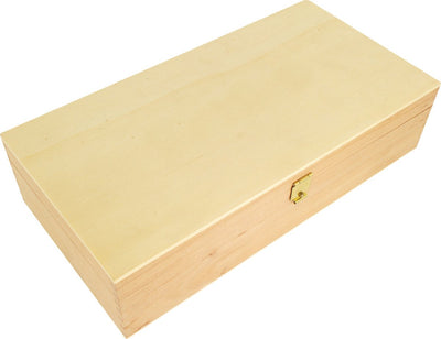 Känguru-Zeichenkasten – 3-Fach-Aufteilung – 24 x 12,5 x 6 cm – unlackiert – Buchenholz – k-0035d810