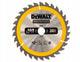 Dewalt Construction – Kreissägeblatt – 165 mm – 18 Zähne – für Holz und Verbundwerkstoffe