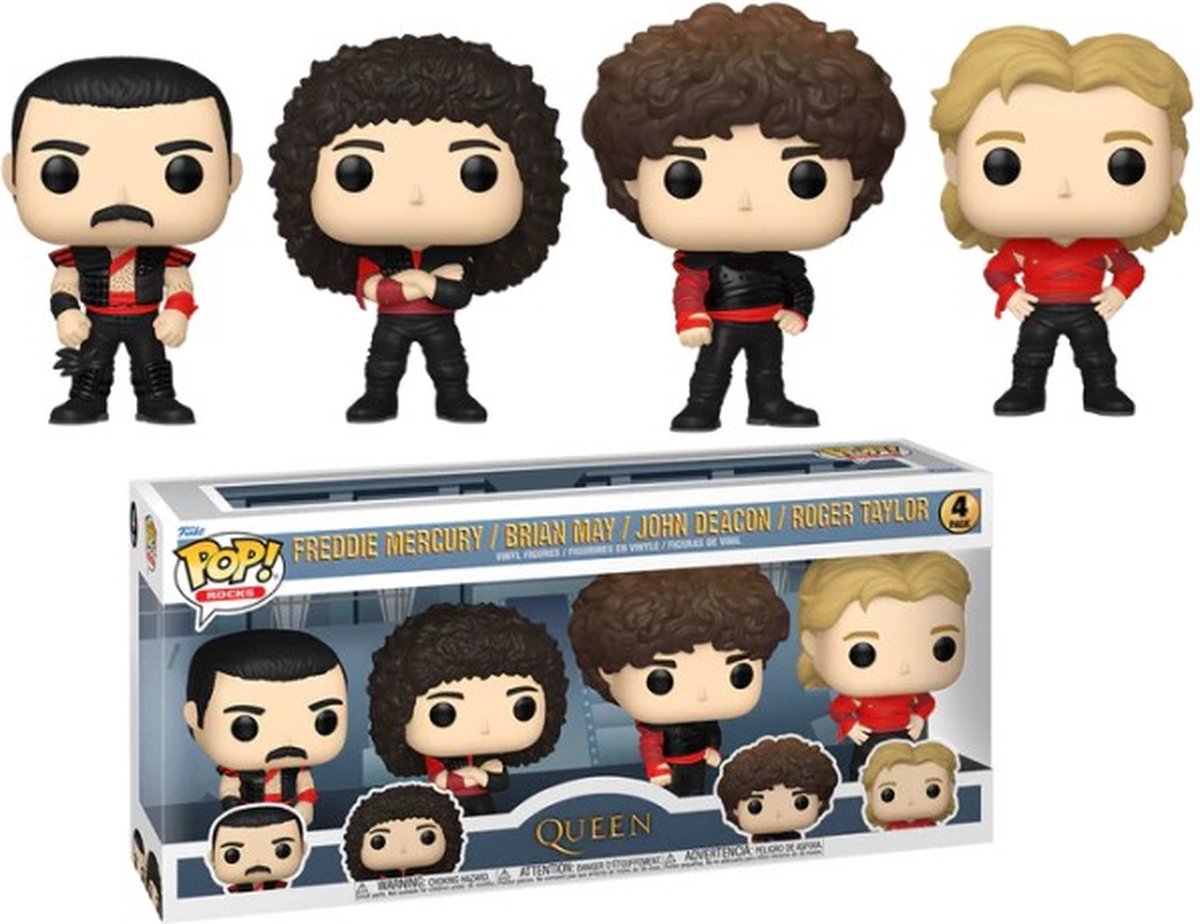 Funko Queen Pop! TV-Vinylfigur 4er-Pack Radio Gaga 9 cm Pop! Figur