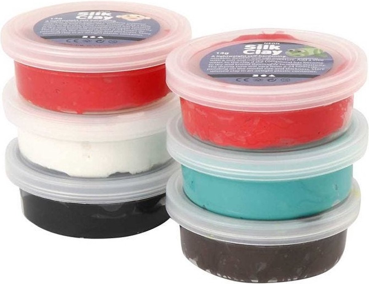 Silk Clay®, Weihnachtsfarbe, 6x14 gr 1 Box